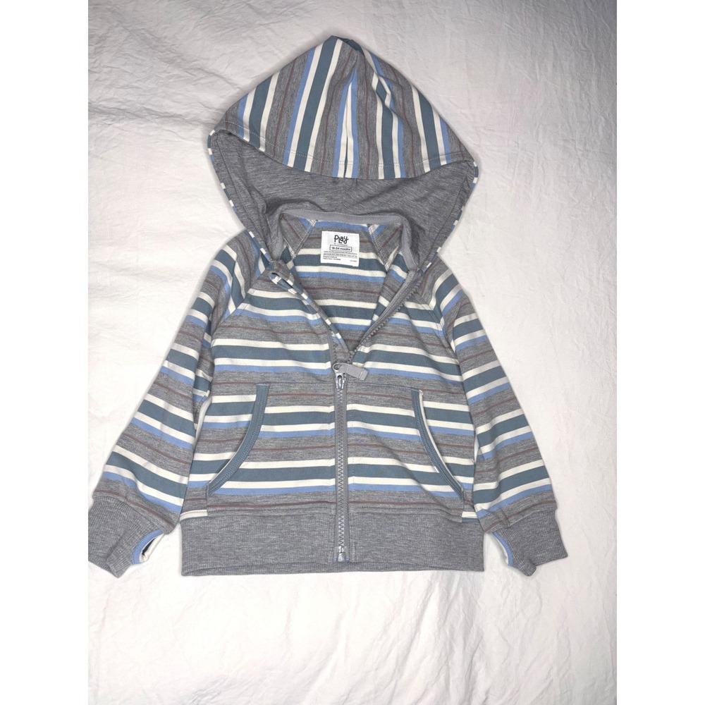 Little Sleepies Bamboo Zip Hoodie Cozy Lounge Everyday Minimal Size 18-24M